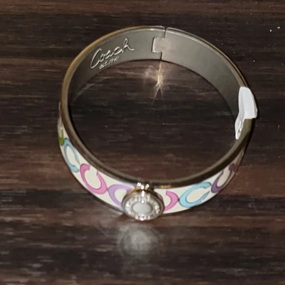 Coach Hinged Bangle Bracelet News without tags! Very colorful and eye catching! - Picture 2 of 11